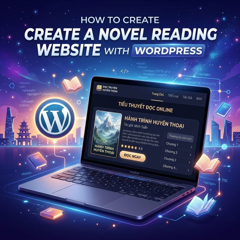 Hướng Dẫn Tự Làm Website Đọc Truyện Chữ Bằng WordPress Từ A-Z (Tích hợp VIP & Ví Tiền)